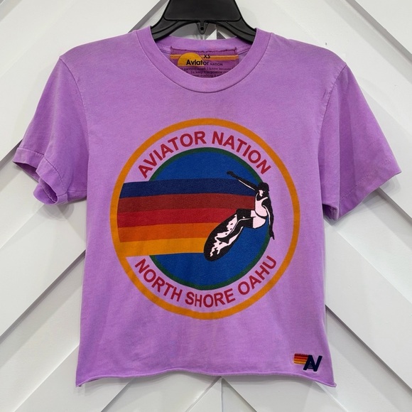 Aviator Nation Tops - Aviator Nation Purple T-Shirt Size XS In Purple